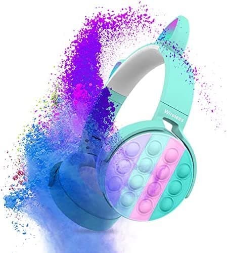 Rainbow Pop-On-It trådlösa hörlurar turkos