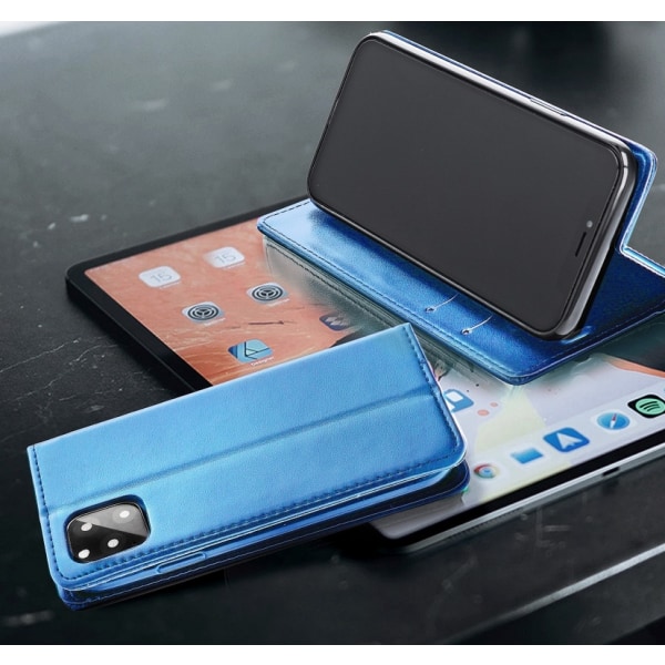 Magnet Book för Samsung A42 ljusblå