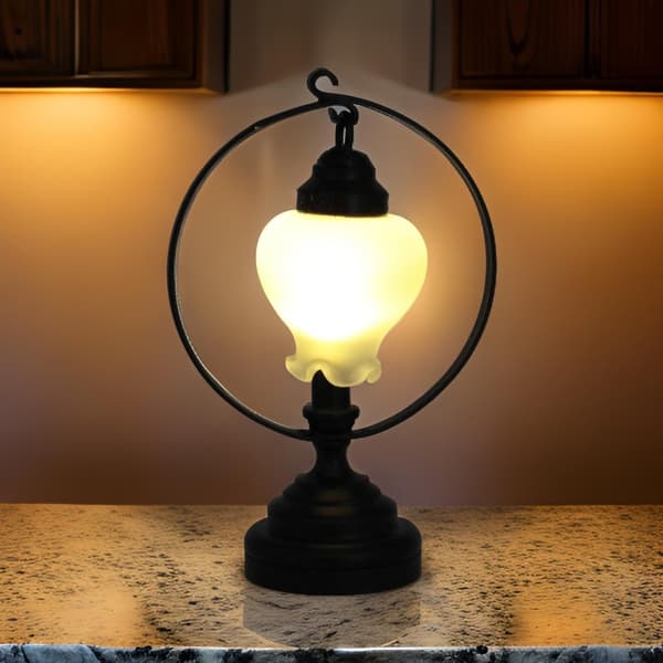 Miniature Bordlampe Model Dukkehus Tilbehør Rollespil Møbler