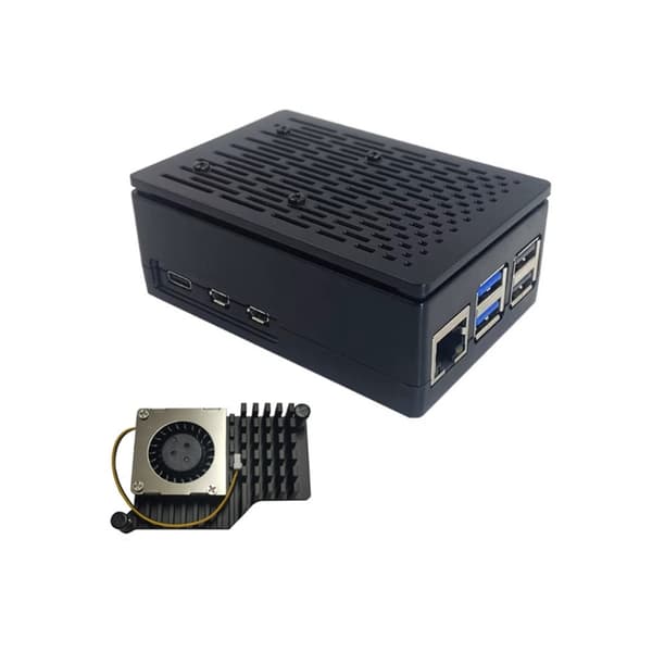 Til RPI 5 Board Cover ABS Sprøjtestøbt Case Protector Box Valgfri officiel kølepladeventilator