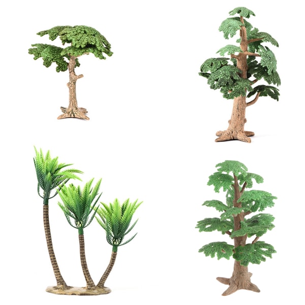Simuleringsmodell Träd Dockhusdekoration Landskap Träd Landskapsmaterial M