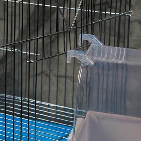 Pet Bird Bath Box Papegøje Badekar Bur Tilbehør til Parakeet Canary Conure
