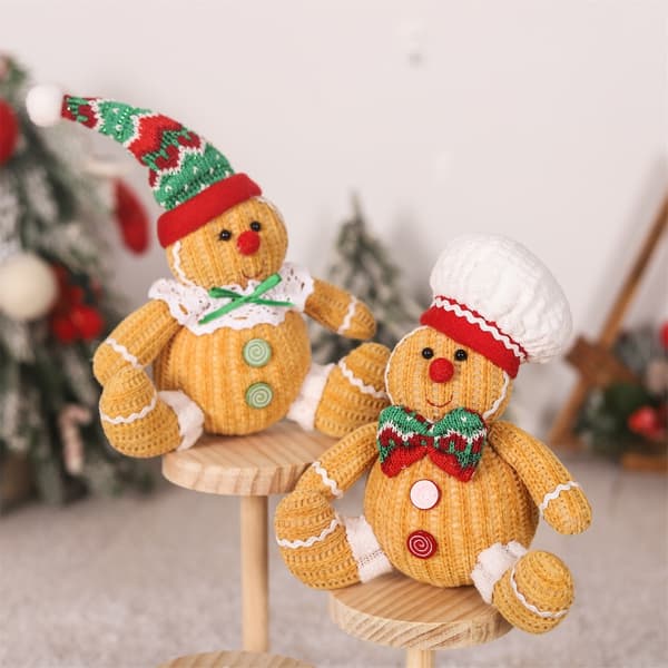 Hæklede Julemænd Ornament til Juledekoration