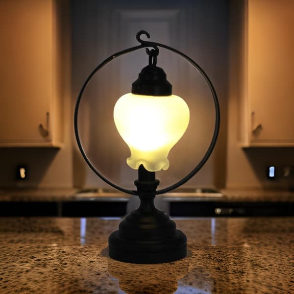 Miniature Bordlampe Model Dukkehus Tilbehør Rollespil Møbler