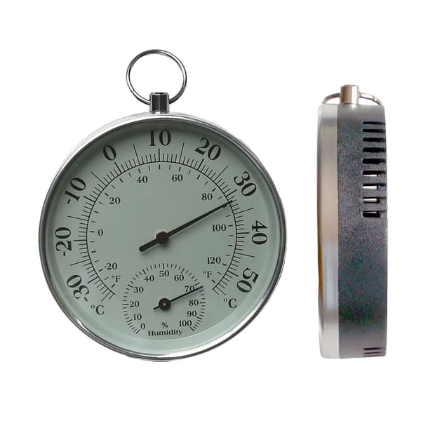 Inomhus Utomhus Termometer Hygrometer Temperatur Luftfuktighet Väggtermometer
