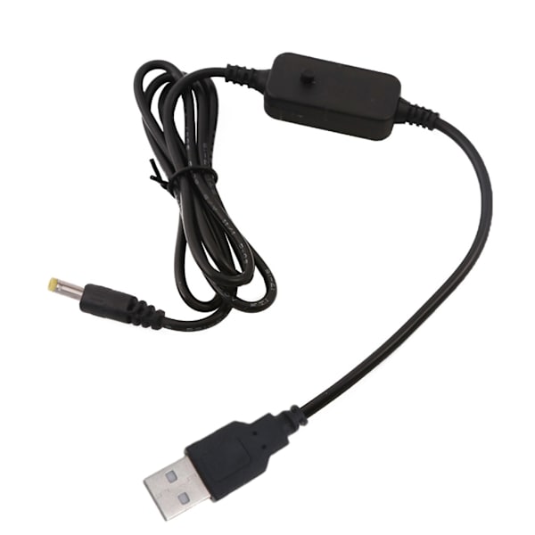 USB til DC booster kabel, Power Bank Router ledning 5V til 9V/12V Step Up Digital Display Justerbar,9V/2A 12V Output