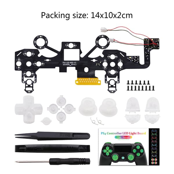 LED Mod for kontrollerens ansiktsknapper DTF LED Mod Kit for kontroller