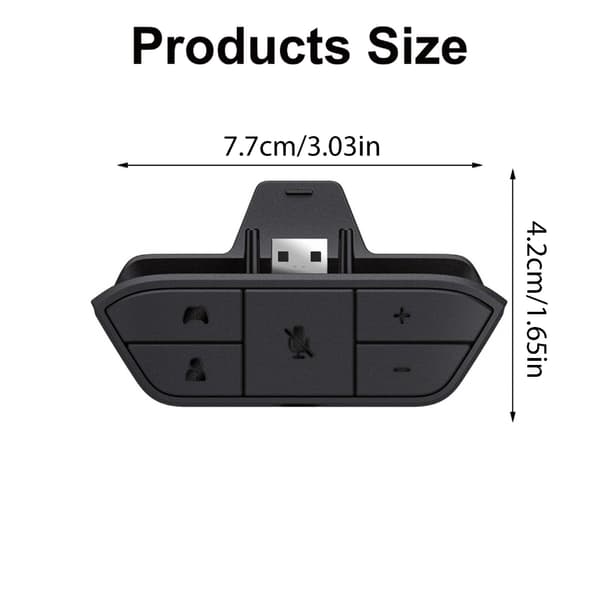 Hodetelefonkonverteradapter for Gamepad-lydtilbehør