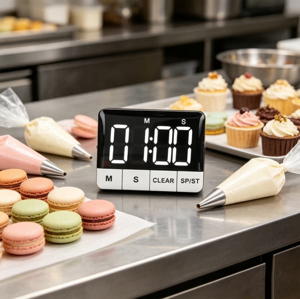 Stor LED-timer justerbar för köksbakning, läxor och kontorsbruk