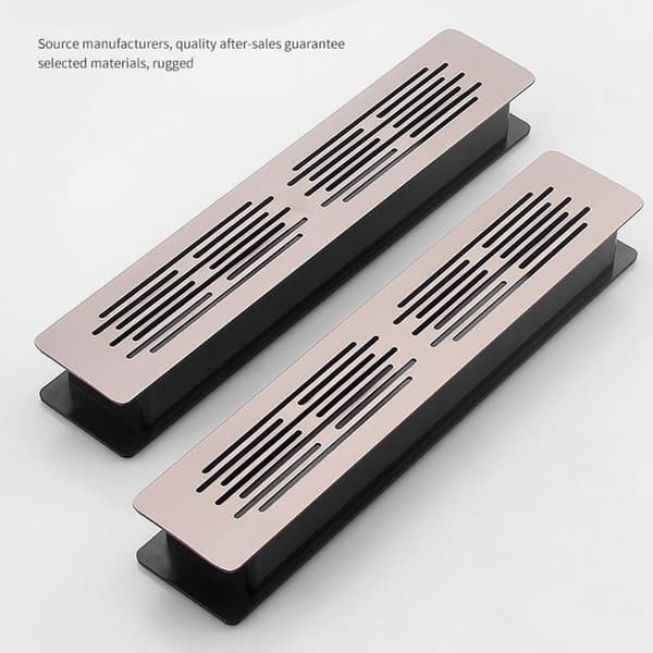 2 st Dubbla Lager Ventilationsnät Panel Aluminiumlegering Luftventilgaller