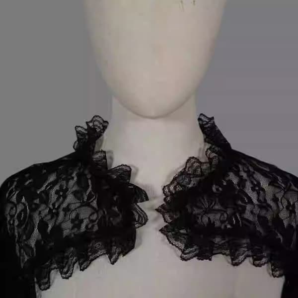 Stil Brodert Blonde Cropped Gotisk Kveld