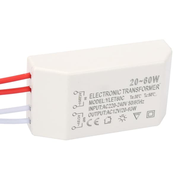 Halogenlampe Elektronisk Transformator LED Driver Strømforsyning AC 220V til 12V