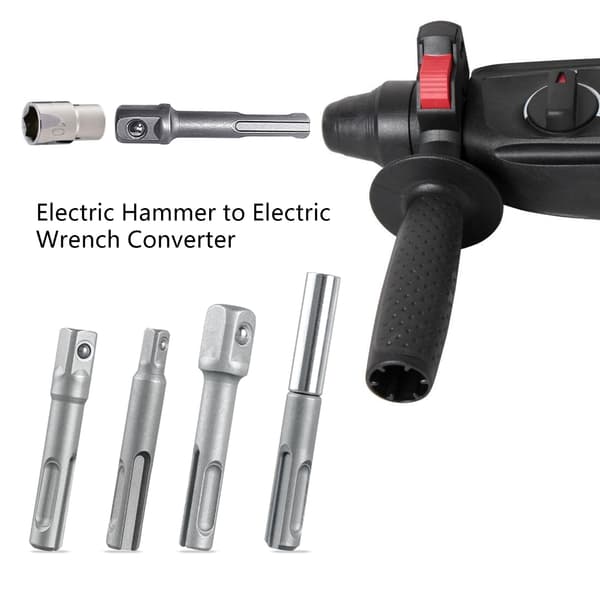 4-pack Borrchuckadapterset, Borrchuckadapterset, Slagborrförlängningsbit