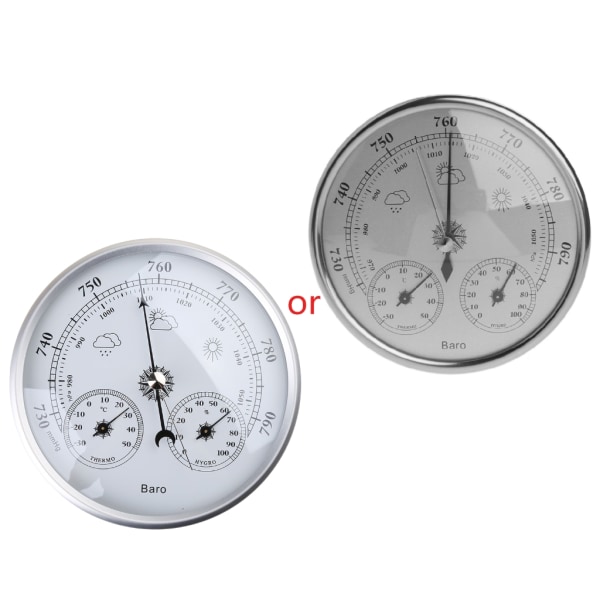 Vejrstation Wall Hang Barometer Atmosfærisk Hjem Barometer Round Dial Tool