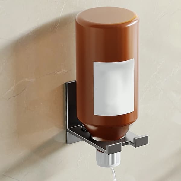 Sæbedispensere Flaskeholder i aluminiumslegering til brusebad, vask og vaskerum
