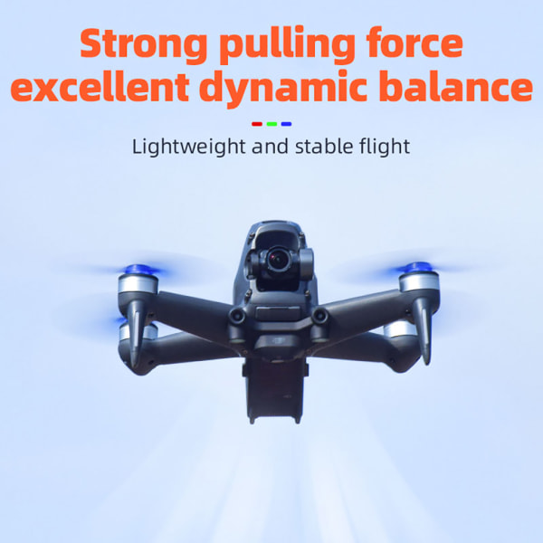 Propeller för FPV Racing RC Drone Quadcopter Multirotor Tillbehör Drone Props Replacement Blue 2 pairs