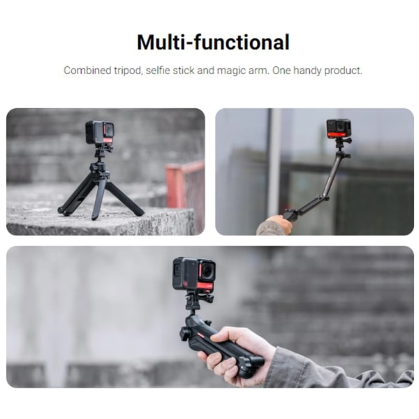 3-vikt Selfie Stick Stativ Telefonstativ Justerbar vinkellängd för GroupSelfies/Livestreaming/Videoinspelning
