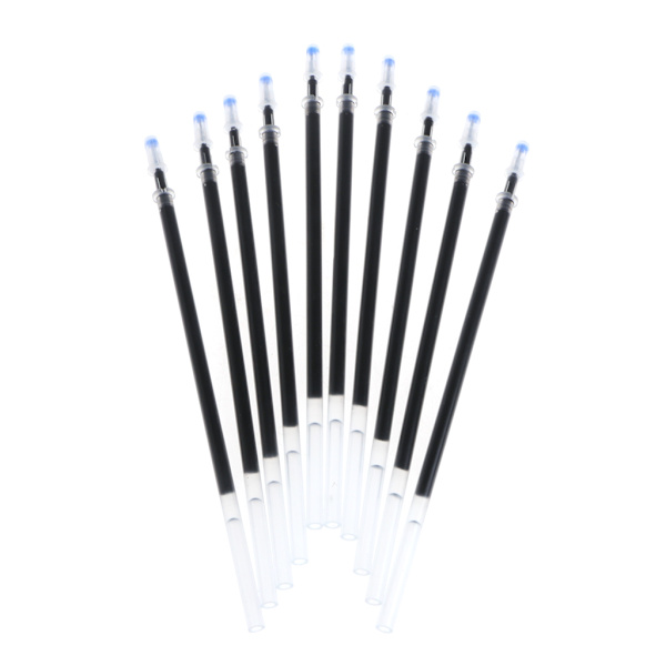 10 stk 0,38 mm 0,5 mm Gel Ink Kuglepen Refill Sort Blå Rød Papirforsyning