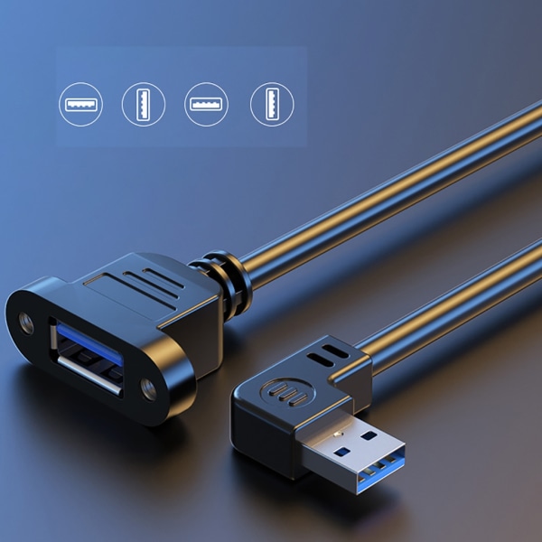 USB3.0 hane till hona kabel USB3.0 förlängningssladd 5 Gbps höghastighetsöverföring null - Down 0.3m