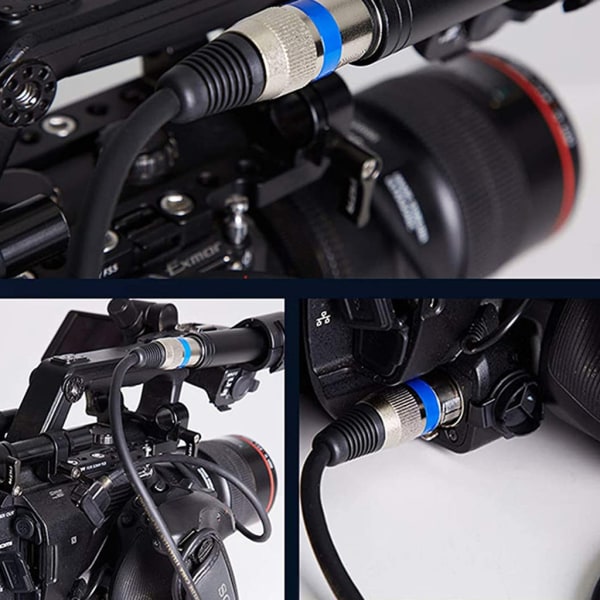 3-stifts XLR stabil anslutningskabel hane till hona Canon-plugg ljudkabel skärmad Lämplig för mixermikrofonförstärkare 0.5m
