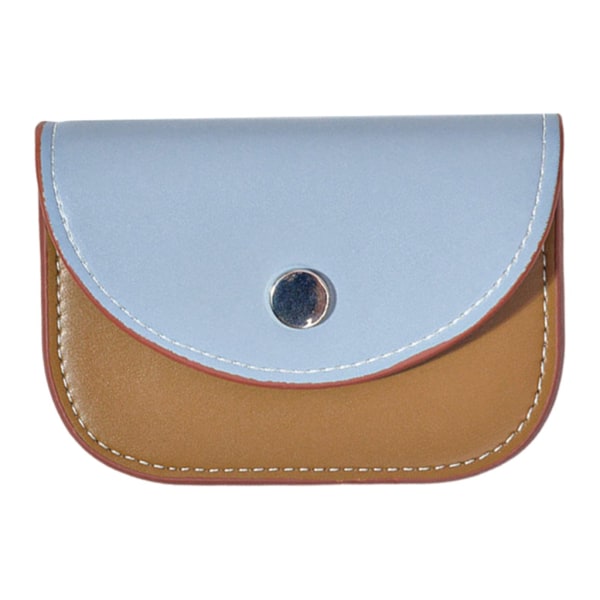 Fashion Candy Color PU-nahkainen kolikkokukkaro pieni lompakkokorttikotelo naisille Blue