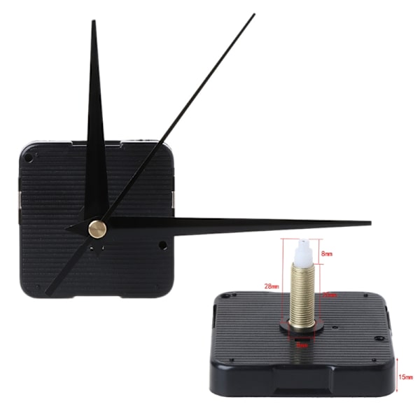 DIY Quartz Clock Movement Silence Quartz Clock Core Tilbehør Forbruksvarer for veggmonterte spisse nåler