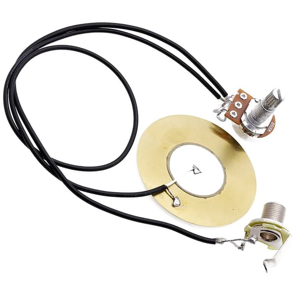 Akustisk Gitarr Pickup med 6,35mm Utgång Gitarr Equalizer Piezo Pickup
