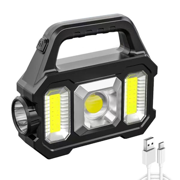 Multifunksjonell lommelykt 6 moduser campinglykt lyssterke LED-søkelys