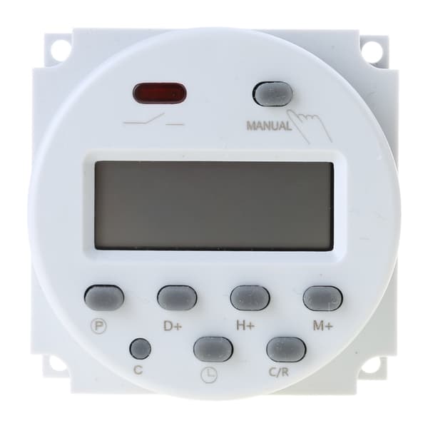 Elektroniske timer-switche relæer digitalt LCD strøm programmerbare timer-relæer