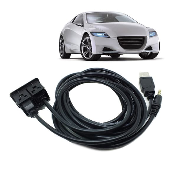 Bil Båt Instrumentbräda Infälld USB Port Panel Förlängningskabel Adapter för Vios