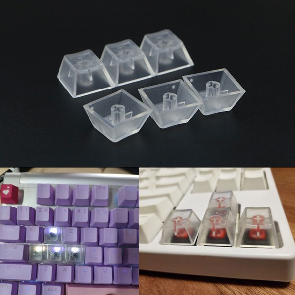 10 st ABS Nej Printed för Key Cap Mekaniskt tangentbord Transparent ABS Keycap R4