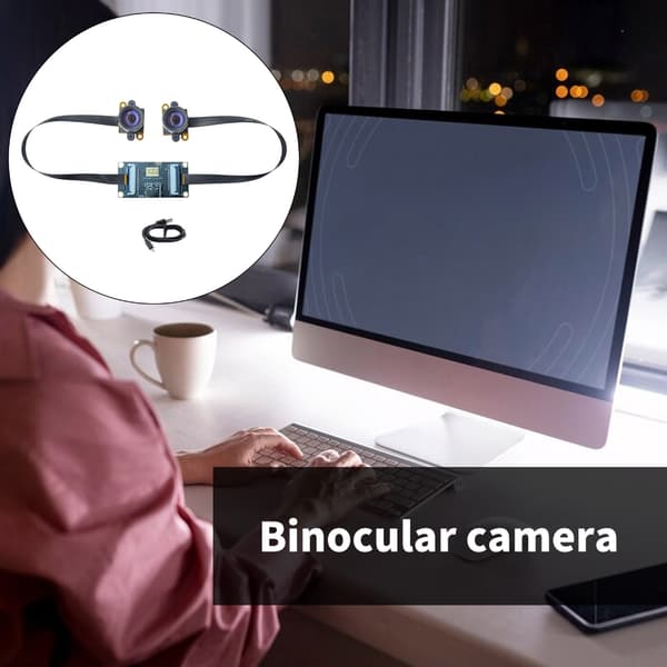Dobbeltlinse manuelt justerbart webkamera 120FPS for datamaskin bærbar PC