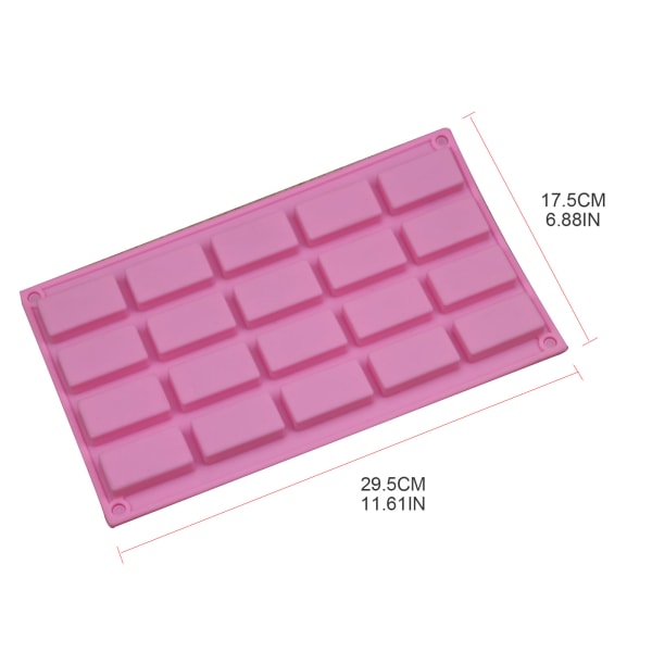 Chokladformar Mould Molds Rektangelformar Silikonmaterial Gör-det-själv Bakprylar Presenter till bakälskare