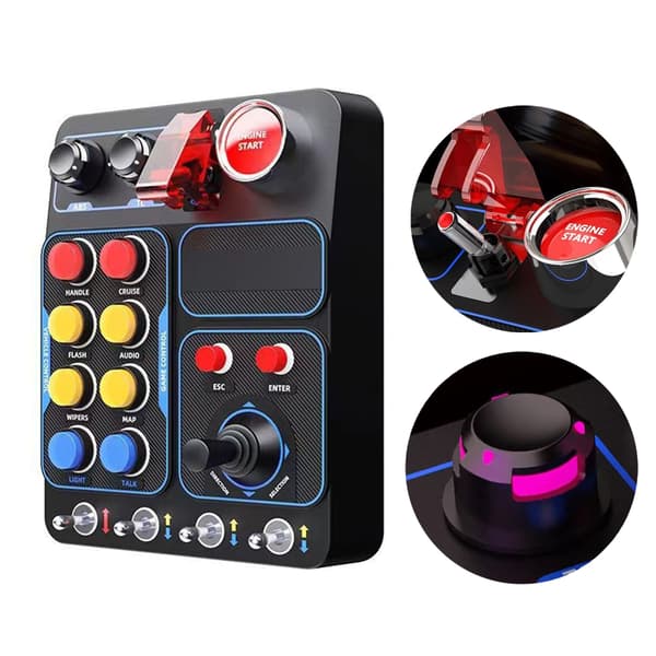 CB1 Central Controller Racing Emulator med Programmerbar Tast og LED-Lys