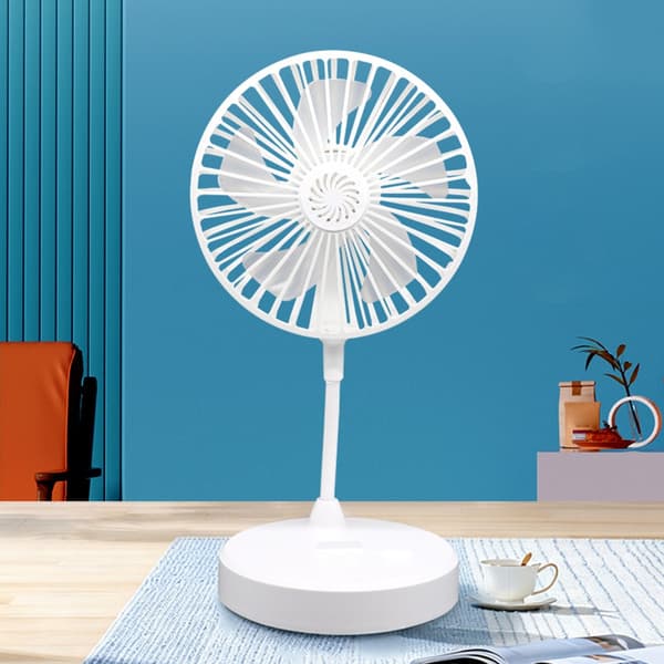 Lågbrusig sovsalfläkt med LED-ljus 4-hastighetsventilation för sovrum