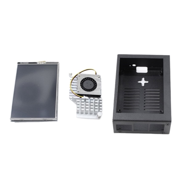 3,5" TFT-LCD-näyttö RPi 5 5B -levykoskettimille Näyttö Valinnainen jäähdytystuulettimen case
