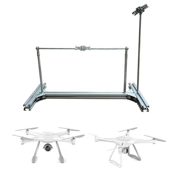 Aluminium Quadcopter PID Testbenker Feilsøkingsrammer for Modelldroner
