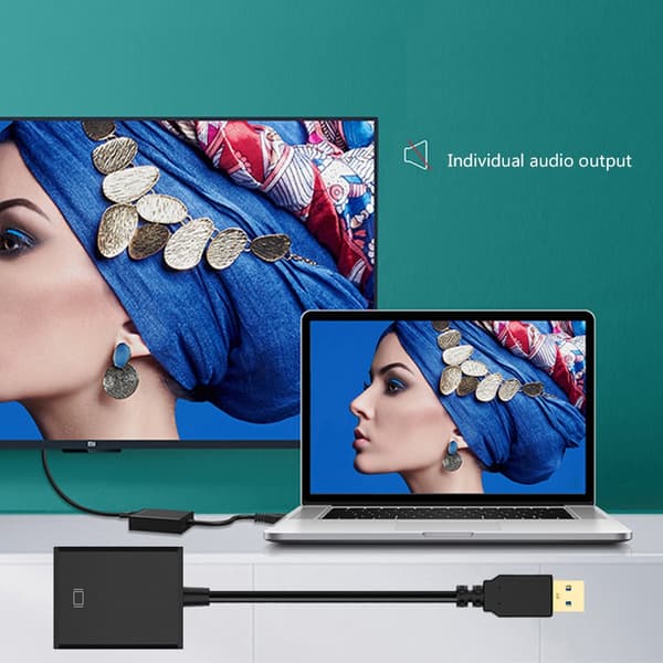 Bærbar 1080P USB 3.0 til videoadapter til PC bærbar HDTV videostreaming