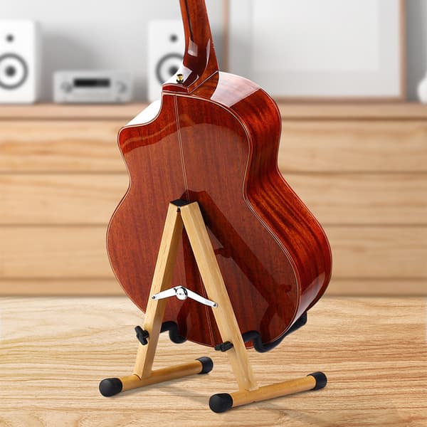 Universell gitarstativ sammenleggbart A-ramme stativ for alle gitarer akustisk
