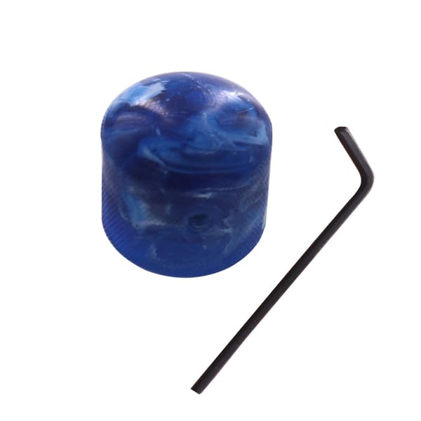 3 st plastvolymtonkontrollknapp topphatt rak gitarrhastighetskontrollkrukor Blue