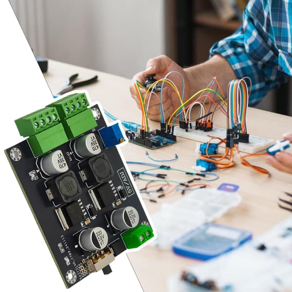 Dobbelt Output LM2596 Potentiel Regulator 5V Modificerbar Effektiv Nedstigningsprocessor Komponent