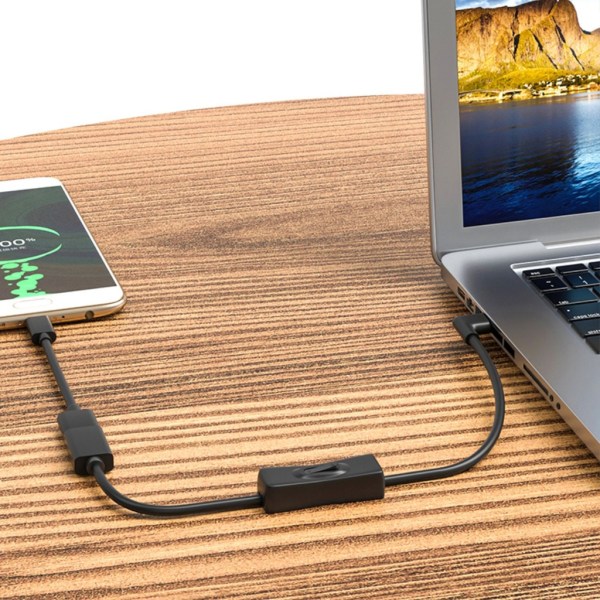 USB kabel med på-av- power , övre böjd USB3.0 hane till hona datalinje Power förlängningskabel 1.5m