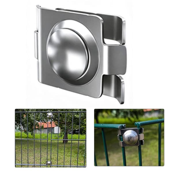 Mångsidig 304 Stålkoppling Universal för Dubbelräls Staketpanel