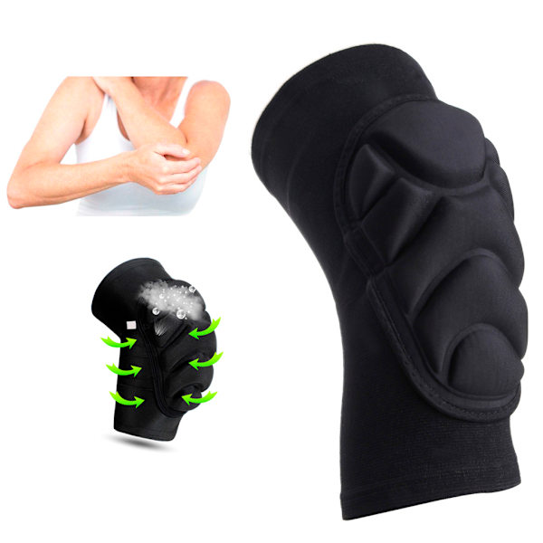 Armbågsskydd Skyddsstöd Stöd Skydd Arm Guard Gym Vadderad Sportsärm L