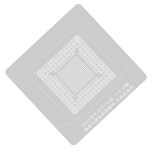 AMD GPU A1419 A13E SRLG4 BGA Reballing Stencil Kit Grafikchip GPU Pasta