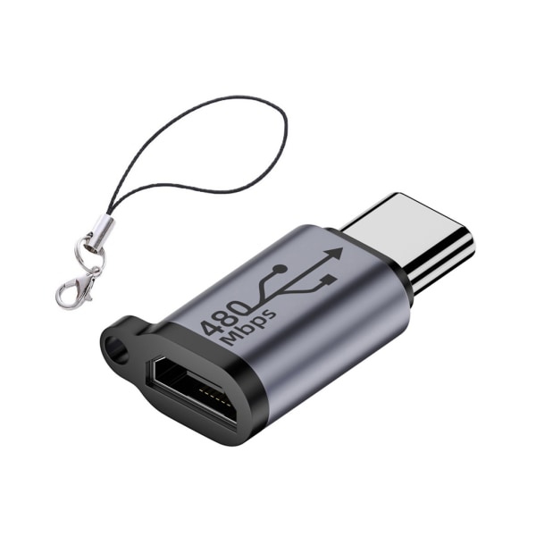 Usb-C till mikro- USB -adapter typ C hona till mikro USB hane-omvandlarkontakt Stöder laddningsdatasynk-legeringsadapter