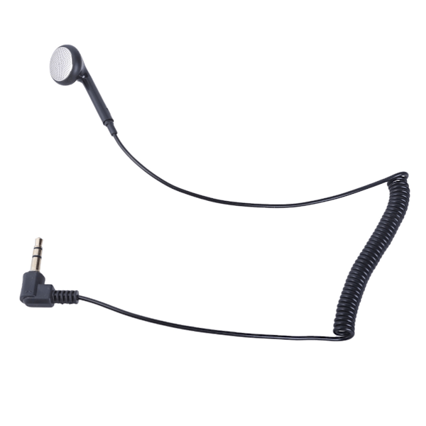3,5 mm Port Enkelt Side Mono Øreprop In-Ear Høretelefon til Chauffører og Sikkerhedspatruljer