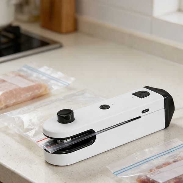 Effektiv chipsposeforsegler med magnetisk bakside og ergonomisk håndtaksdesign