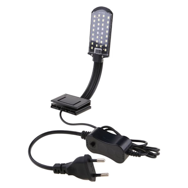 LED Aquarium Clamp Light Clip on Fish for Tank Lamp Hvid og blå belysning Perfekt til vandplanter Tropisk fisk vækst