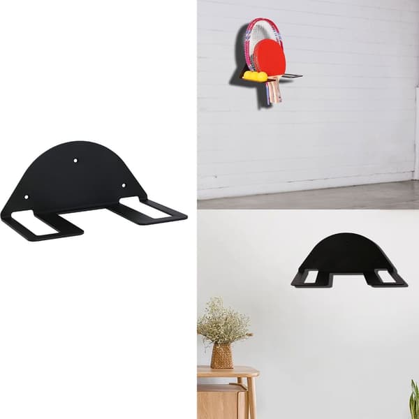 Utrymmesbesparande Pingisrackethållare Multifunktionell Järn Pingisställ